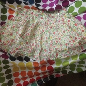 American eagle floral mini skirt small