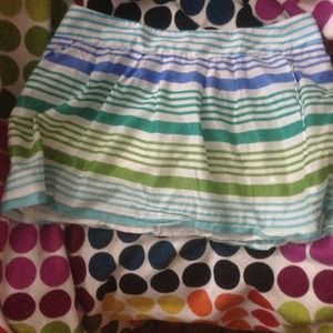 American eagle striped mini skirt small