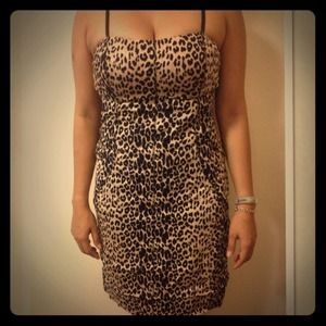 Leopard pencil dress