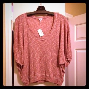 Reduced-NWT, Dark Red Dolman Sleeve top