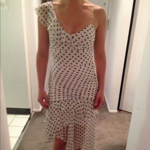 BCBG polka dot dress