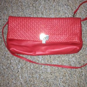 Elliott Lucca Ares Woven Leather Crossbody Clutch