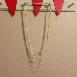 White bead necklace!