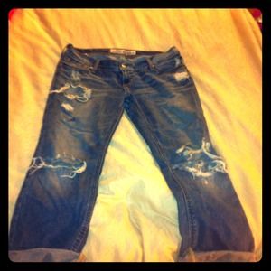 Hollister distressed/destroyed jeans