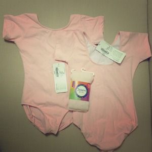 Two child pink ballet leotards!