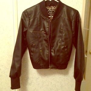 Faux Leather Jacket