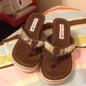 Plaid summer sandals