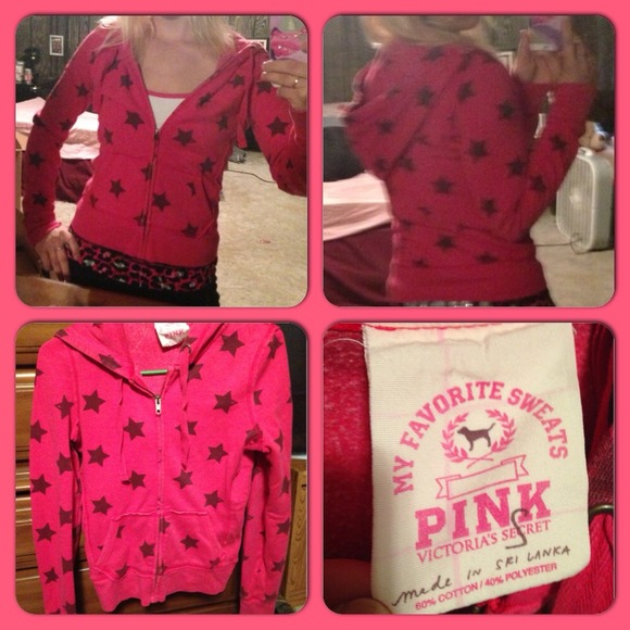 ***Traded*** VS, Pink brand, star hoodie