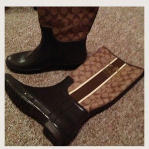 Coach rain boots