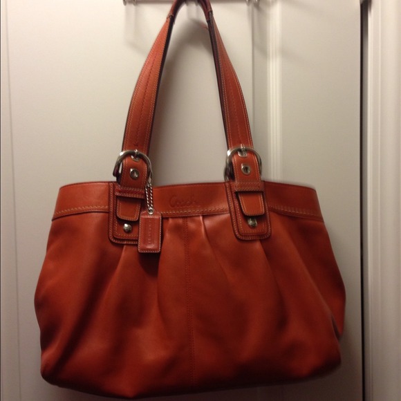 JUST REDUCED Coach Pleated Leather Soho Tote XL