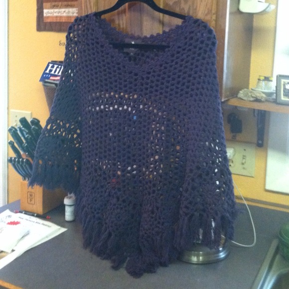 $$$ BUNDLE$$$Purple Poncho and Miss Me Jacket