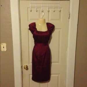 Maternity Maroon Dress