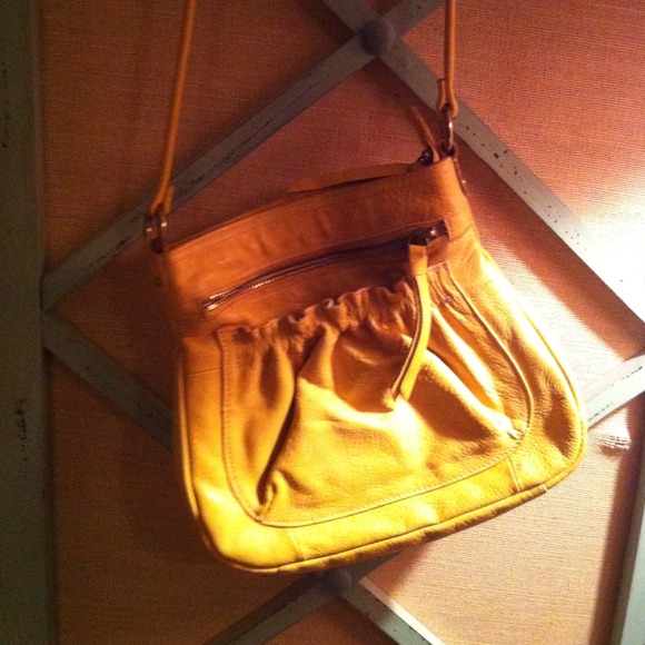 Fossil leather cross body purse