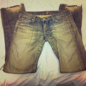 7 For All Mankind Grey Wash Jeans