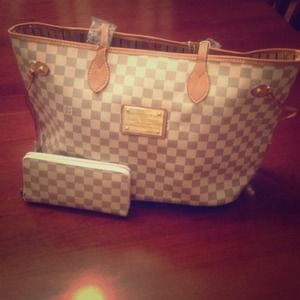 LV bag with wallet