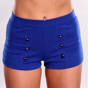 💢SOLD💢New high waisted navy sailor shorts