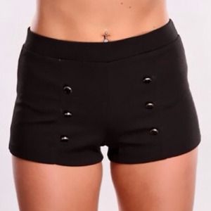 💢SOLD💢New black high waisted sailor shorts
