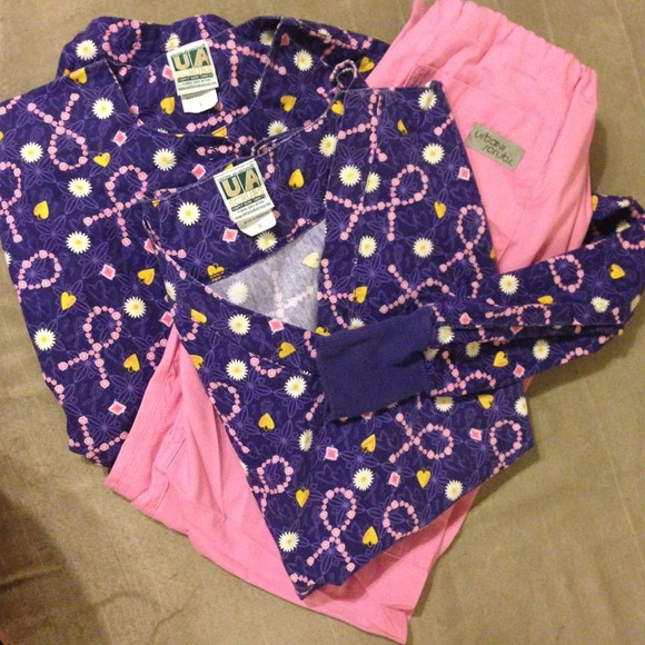 Cute scrubs bundle. Pants, top, and jacket.