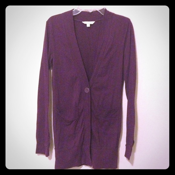 Grape Boyfriend Cardigan