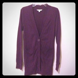 Grape Boyfriend Cardigan