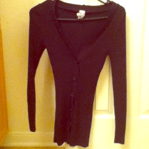 Black cardigan