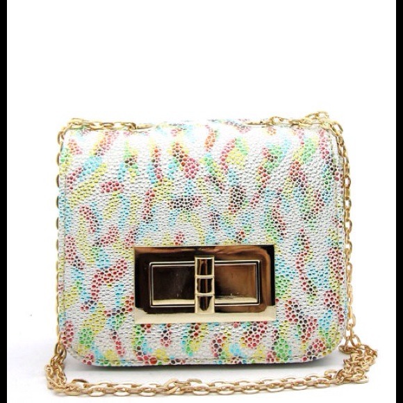 Becca Metalic cross body Evening-Multi