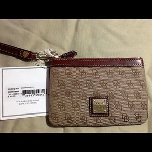 Dooney & Bourke Brown Wristlet