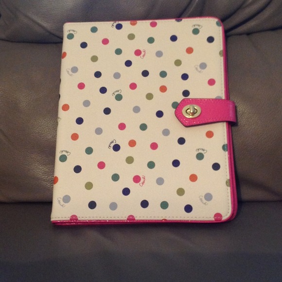 Coach Multi-Dot iPad Case NWT
