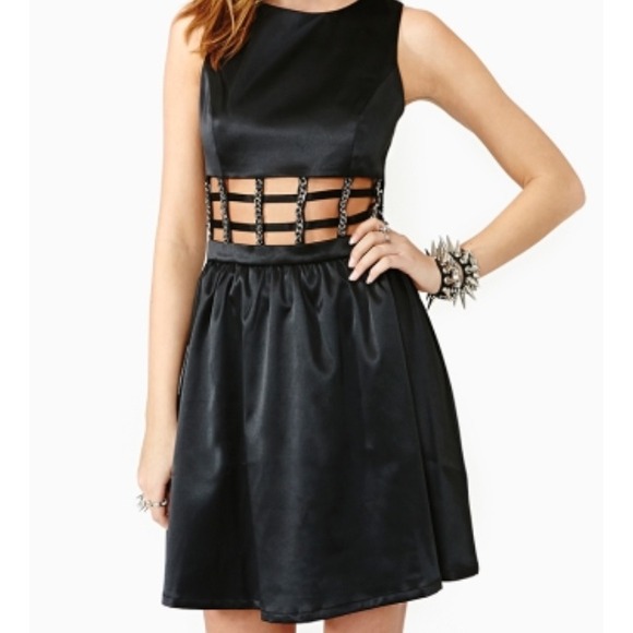 Nasty Gal Dresses & Skirts - 🎉Host Pick! Little Black Chained Cage Dress