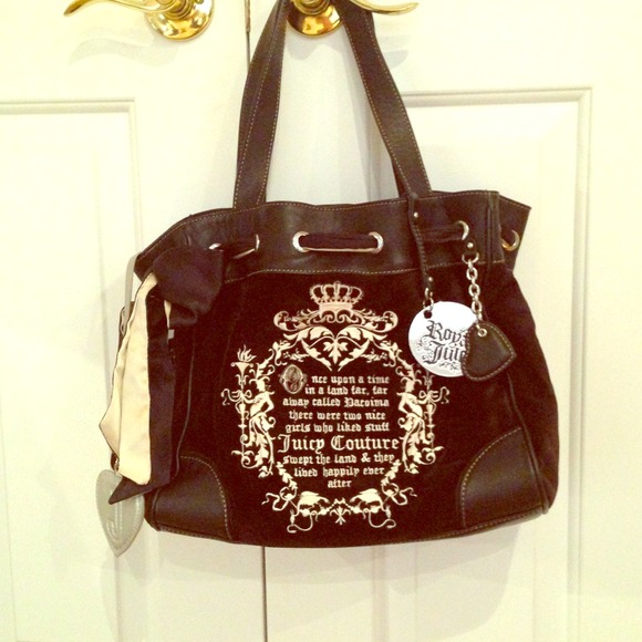Juicy Couture suede and leather handbag