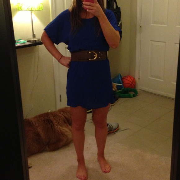 🚫SOLD🚫Forever 21 racerback blue dress