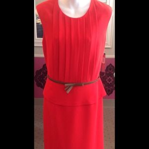 New Tahari Tomato Red Dress Size 10 *Reduced*