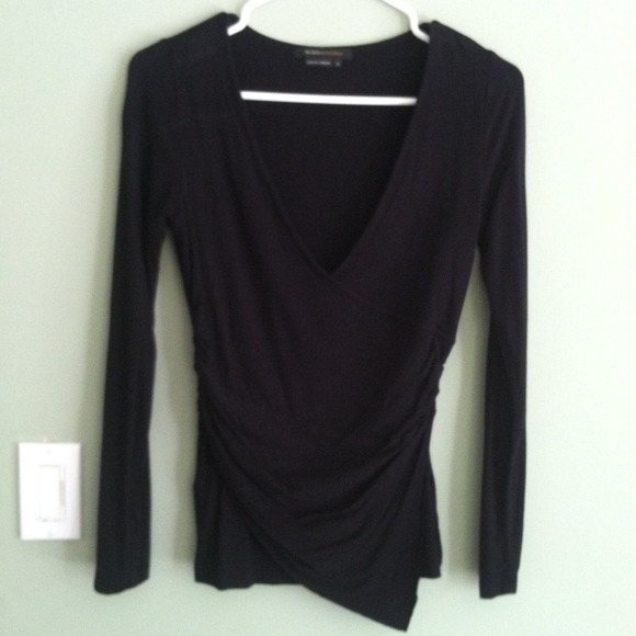 BCBGMaxAzria Tops - Bcbg size small black long sleeve