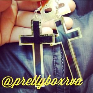 Large Cross Earrings