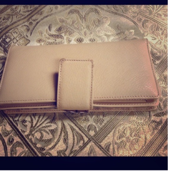 Munich Clutches & Wallets - Munich cream genuine leather wallet