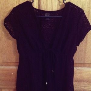 Black swimsuit coverup