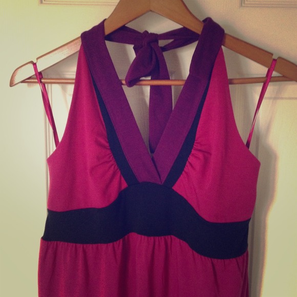 🎀RESERVED🎀Color Block Maternity Halter Top