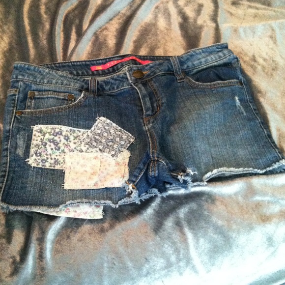 🎀Patchwork denim shorts🎀