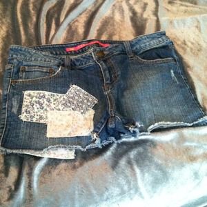 🎀Patchwork denim shorts🎀
