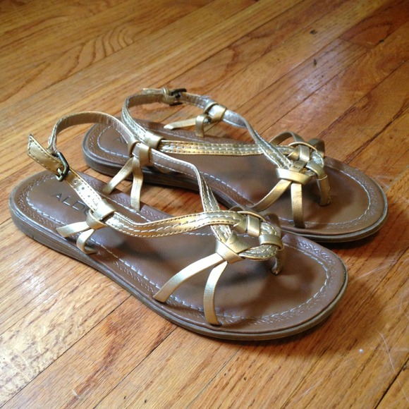 Gold Gladiator Sandals