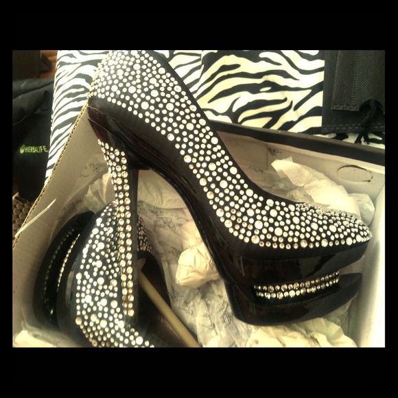 Shoes - Crystal embellished stilettos