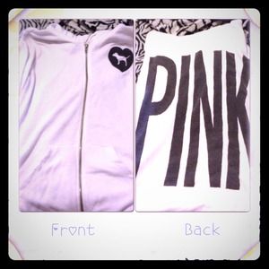 VS PINK ZIP UP HOODIE hold
