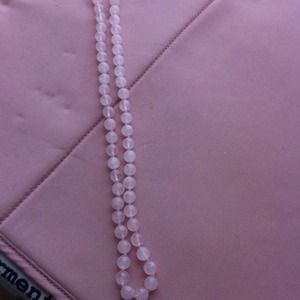 Pink quarts neckless