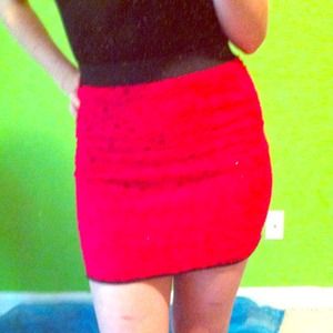 Urban Outfitters Hot Pink Bodycon Pencil Skirt