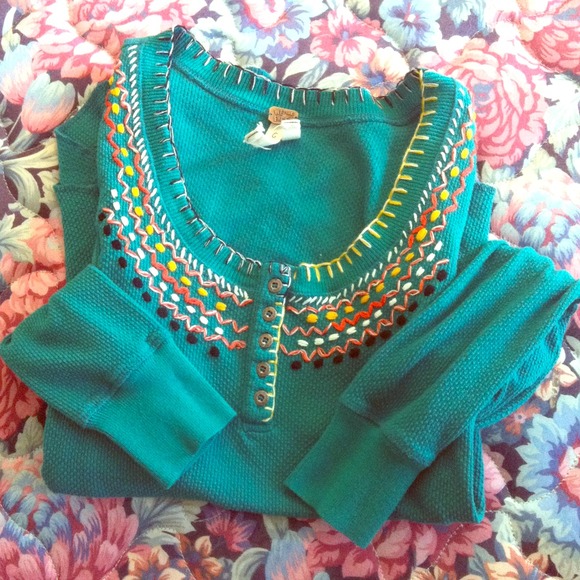Long sleeve thermal FreePeople top!