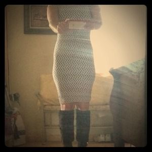 Black and white dress