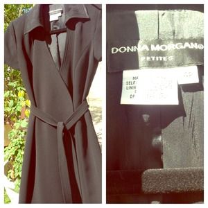 Donna Morgan Blk wrap dress