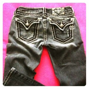 Skinny miss me black jeans size 27