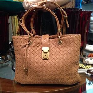 Bottega Veneta Woven Intrecciato Leather Handbag