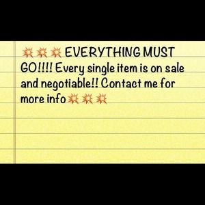 Everything Must Go Sale!